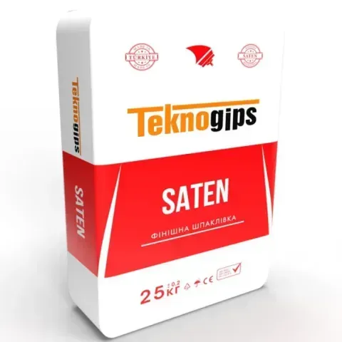 Фініш гіпсова шпатлівка SATEN TEKNO GIPS (25 кг) 000015 фото